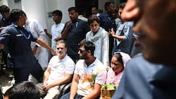 Rahul Gandhi sits on dharna in Delhi over pellet gun use on students