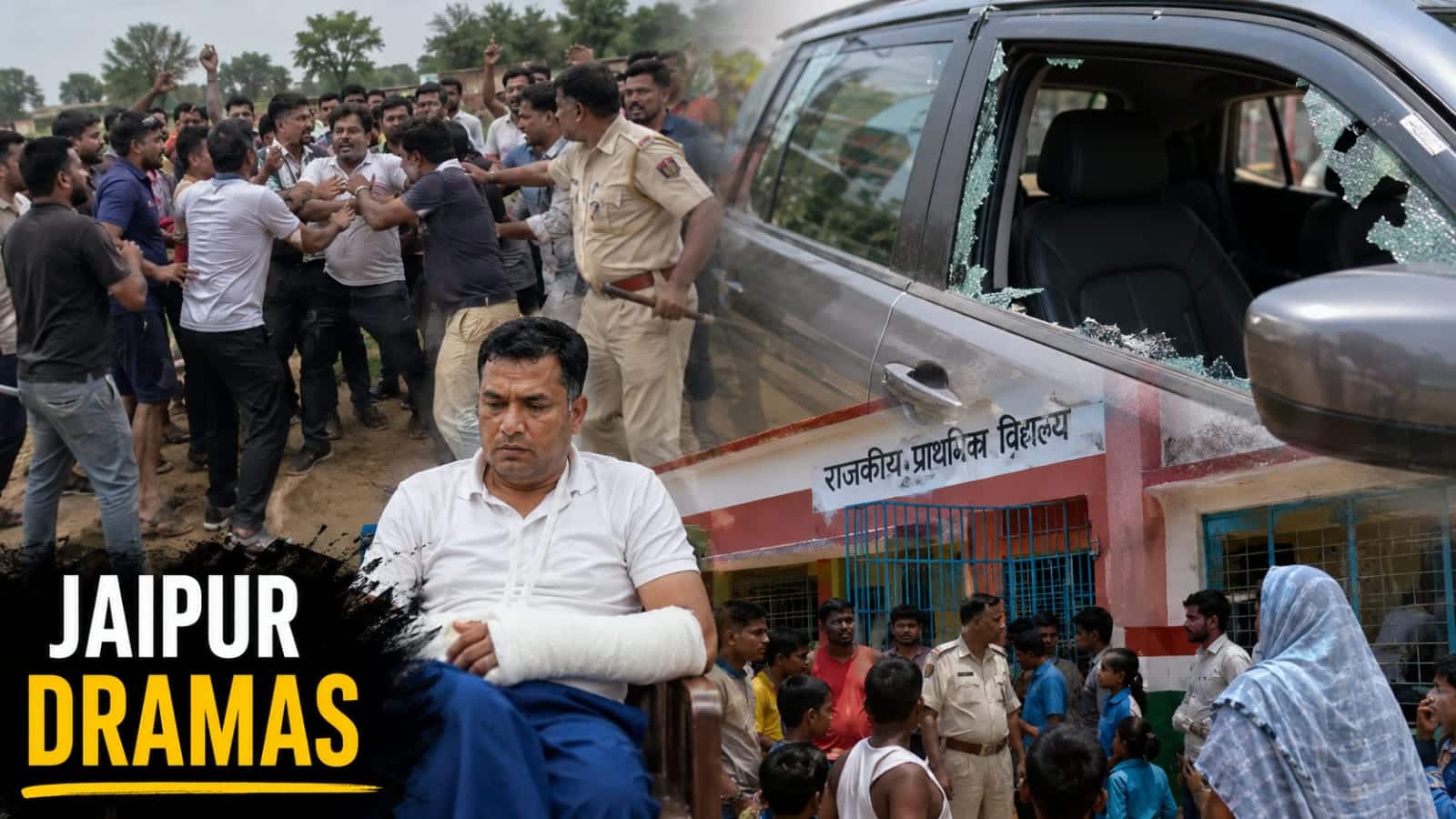 Jaipur dramas: CJP`s Ashutosh Ranka stopped from entering village; volunteer`s arm fractured | VIRAL VIDEO