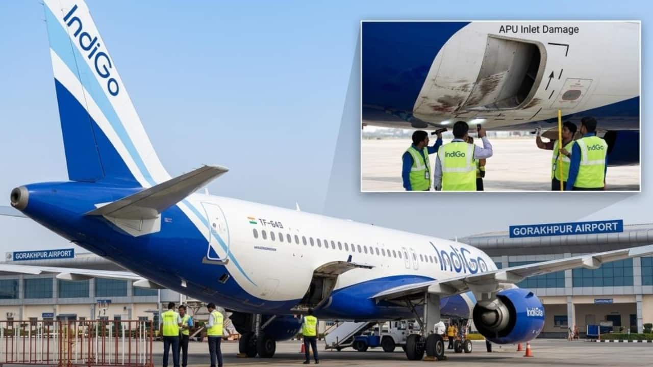 IndiGo aircraft scrapes runway at Gorakhpur Airport after multiple go-arounds; what happens next?