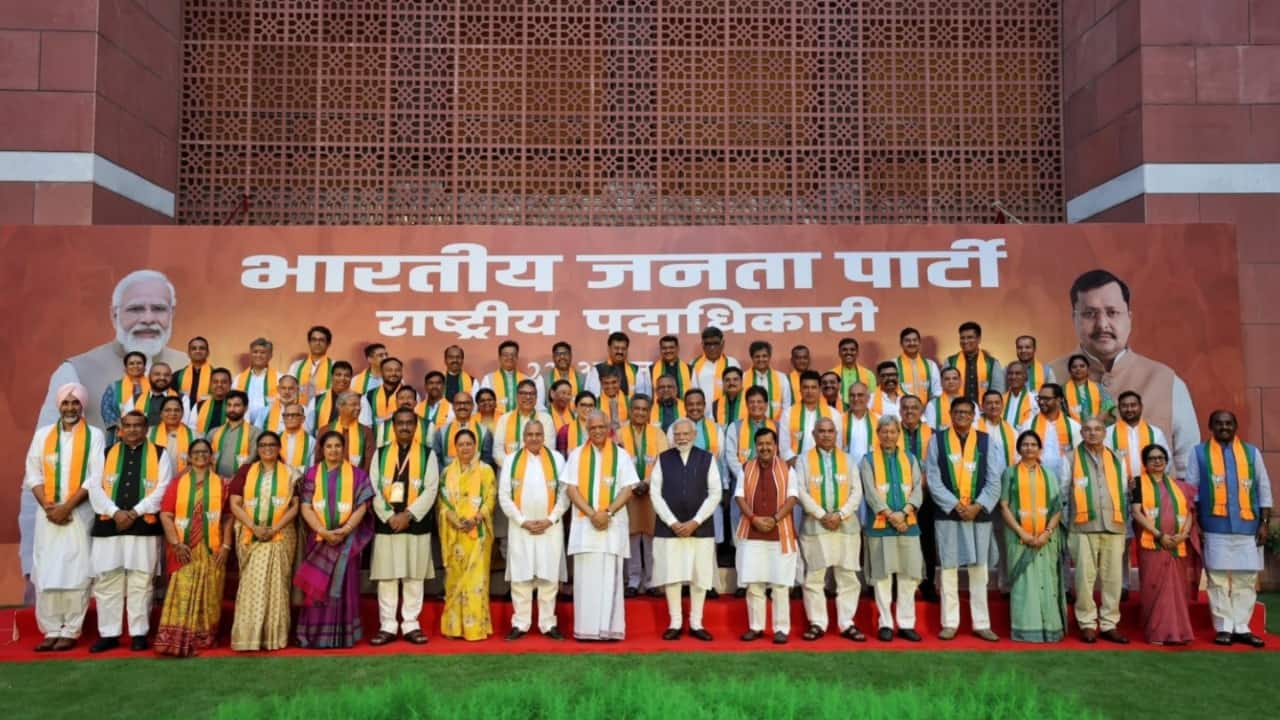 PM Modi meets BJP’s new team, calls organisational meets platform for ‘new ideas’