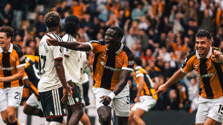Hull City stun Manchester United 2-0 on Premier League return after decade