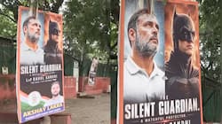 Rahul Gandhi portrayed as ‘real-life Batman’ in posters outside Congress HQ