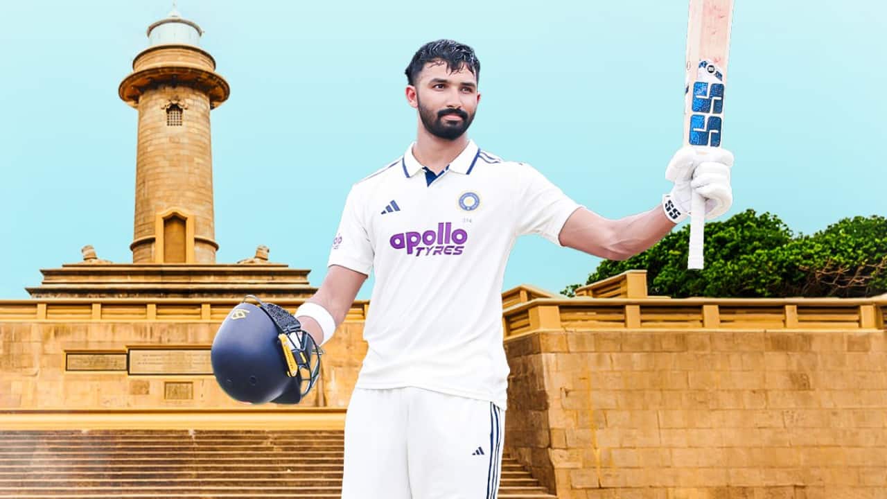 Padikkal's 117 powers India to 300/5 on Day 1