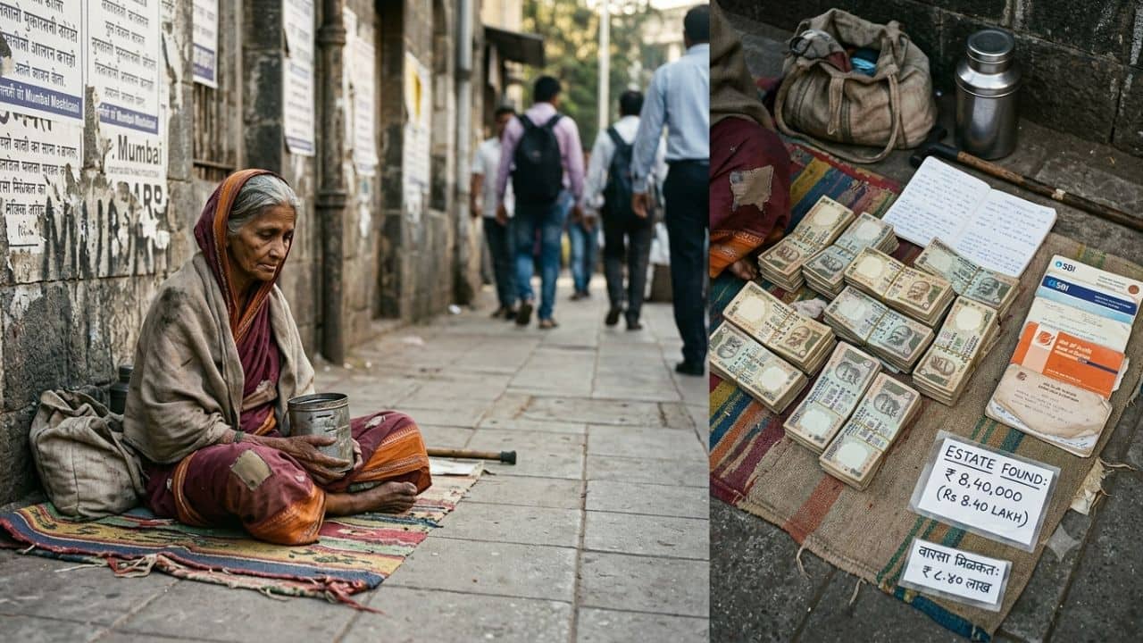 ‘Millionaire beggar’: Woman who begged for a living leaves behind Rs 8.40 lakh