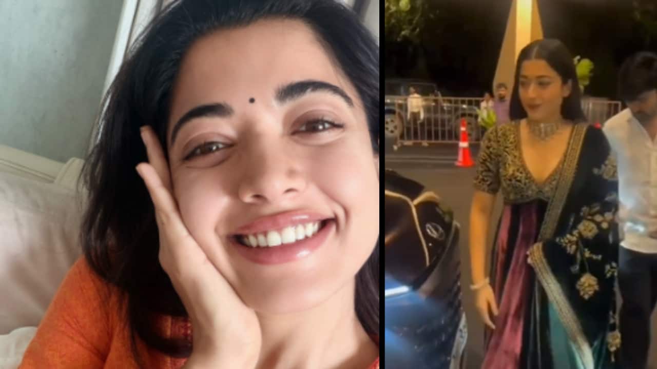 Rashmika Mandanna makes first public appearance post-injury alongside Vijay Deverakonda