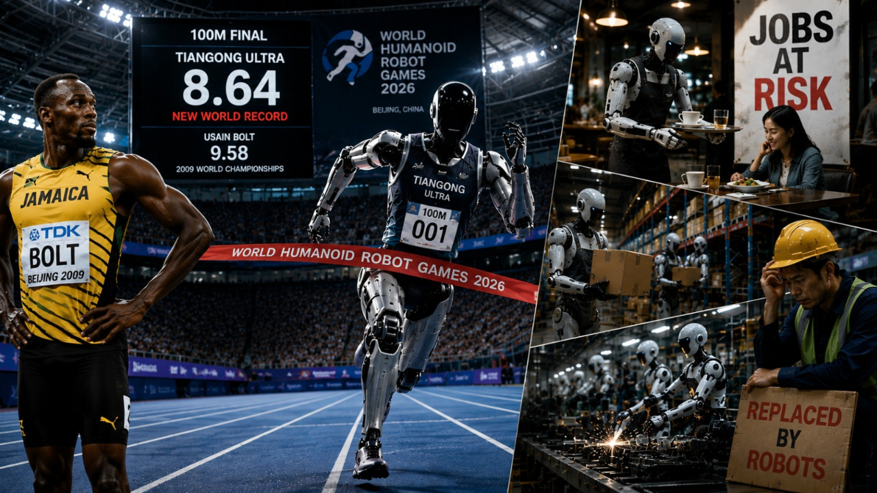 Humans, Save your Jobs! World Robot Humanoid Olympics in China saw Usain Boult’s record getting shattered | Other Sports News Humans, Save your Jobs! World Robot Humanoid Olympics in China saw Usain Boult’s record getting shattered | Other Sports News