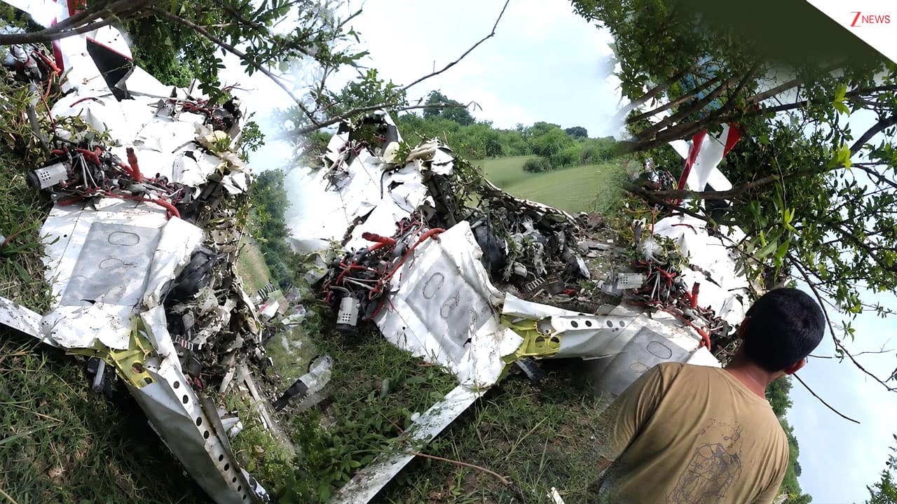 Tragedy in Kanpur: Twin-engine training plane crashes near Ganga riverbank, pilot feared dead