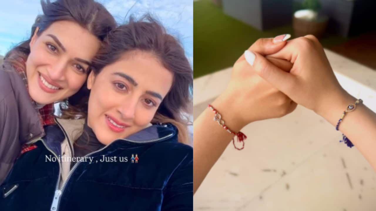 Raksha Bandhan 2026: Kriti Sanon ties rakhi to sister Nupur, playfully reacts to 'Rakhi fashion committee'