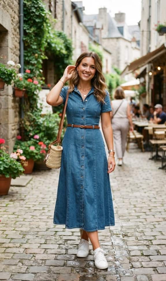 Stylish Denim and Twill Dresses for Effortless Everyday Looks