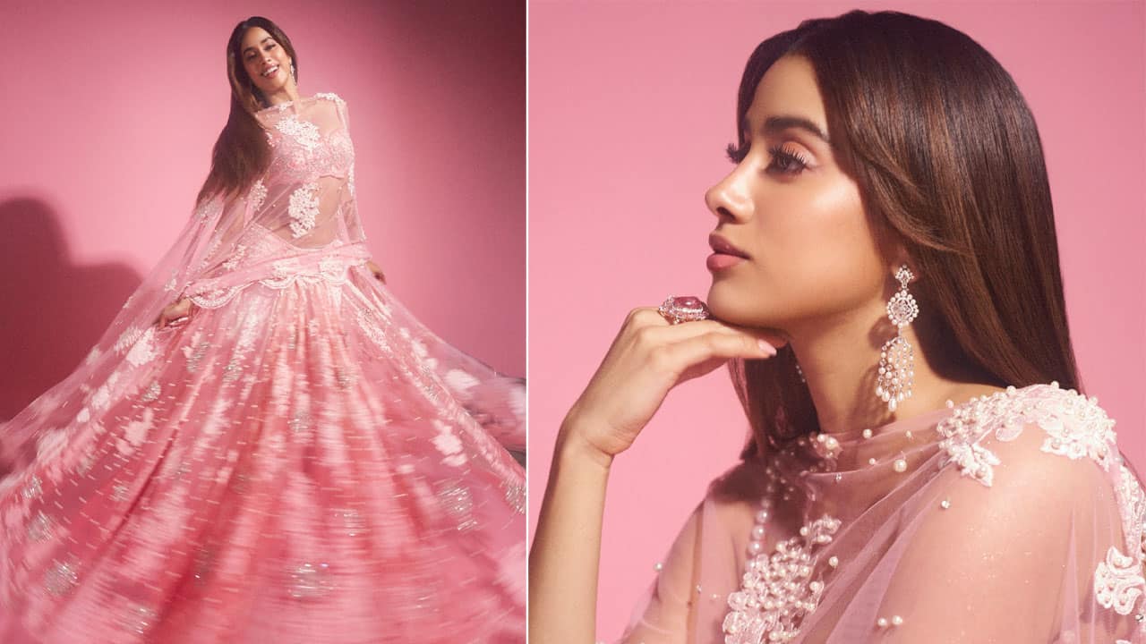 Janhvi Kapoor in pink