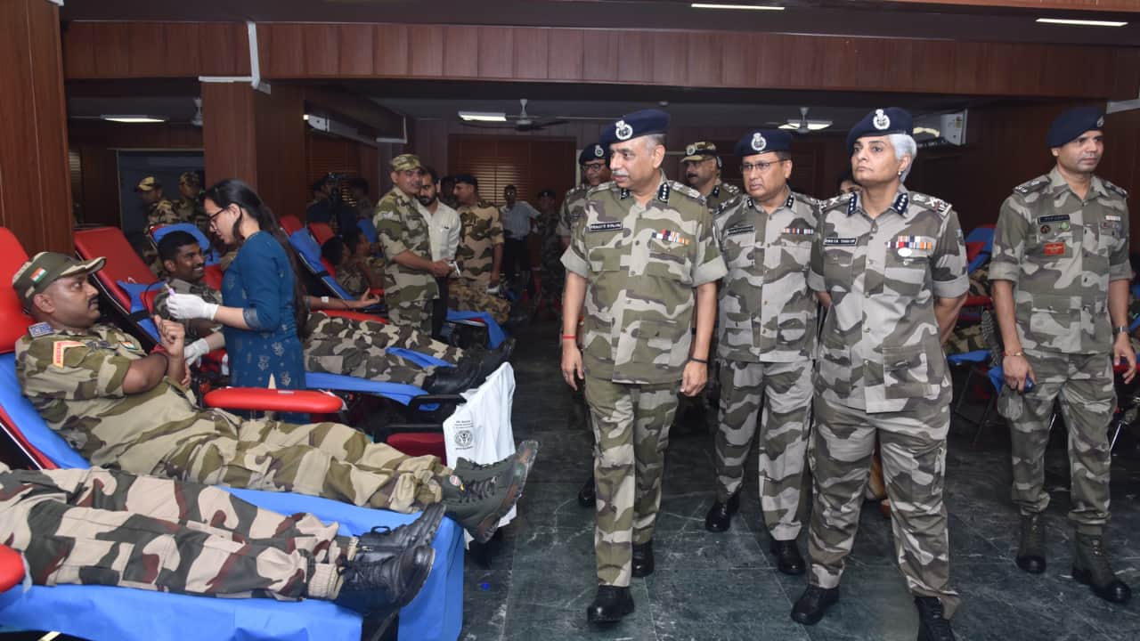 CISF organises mega blood donation drive at NHCC Hospital in Mahipalpur