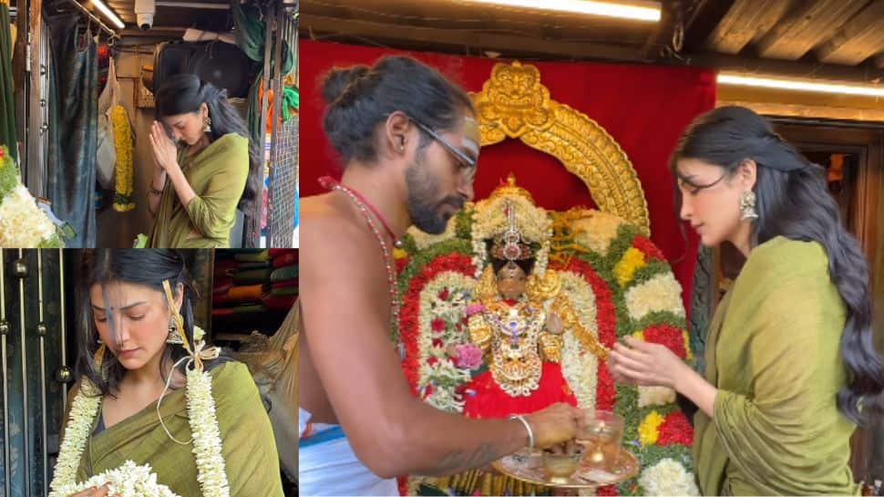 Shruti Haasan seeks blessings at Varahi Amman temple in Chennai, shares spiritual moments with family - Watch