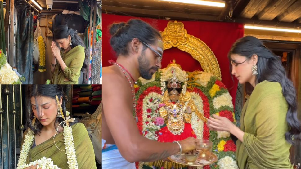 Shruti Haasan seeks blessings at Varahi Amman temple in Chennai, shares spiritual moments with family - Watch Shruti Haasan seeks blessings at Varahi Amman temple in Chennai, shares spiritual moments with family - Watch