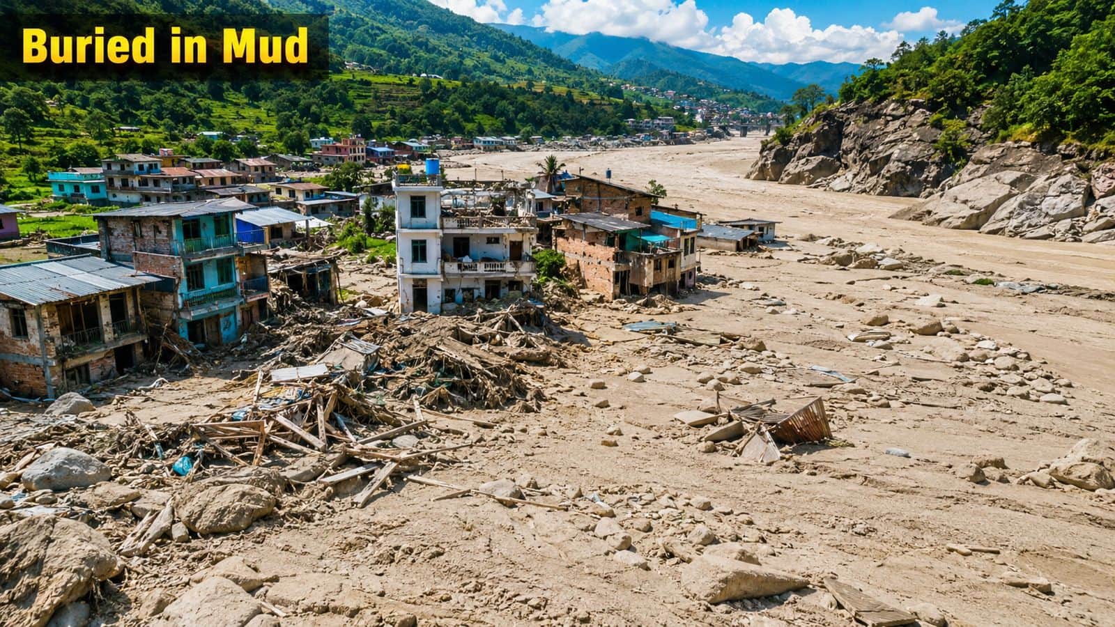 Buried beneath the silt: Inside the devastating drone footage of Nepal's flooded heartland | VIDEO