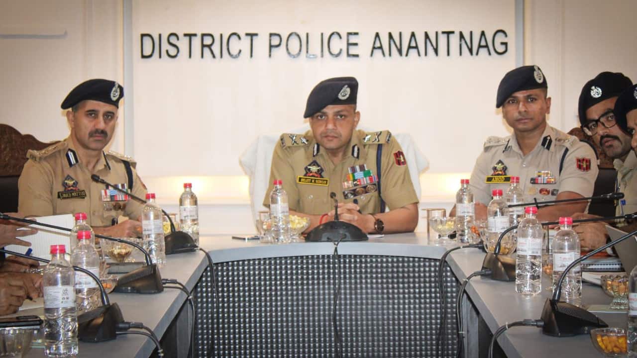 New IGP Sujit Kumar reviews South Kashmir security, flags need for heightened vigilance in Anantnag