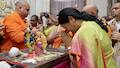 Delhi Chief Minister Rekha Gupta visits ISKCON Temple to offer prayers on Janmashtami 