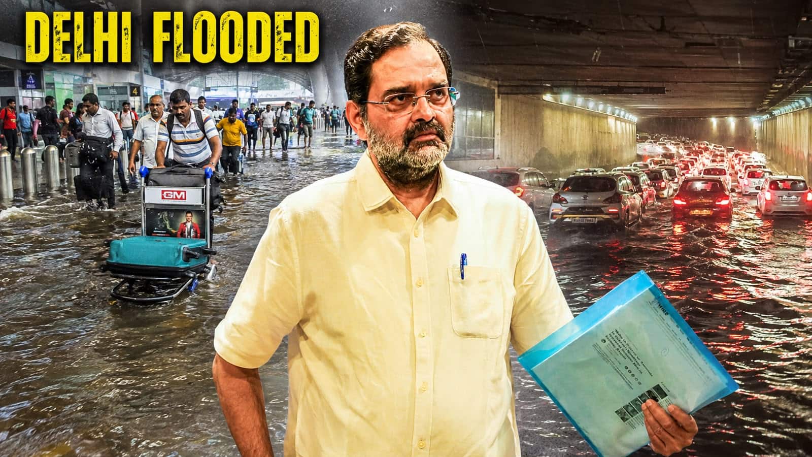 Ankle-deep at IGI and gridlocked tunnels: How a red-alert deluge exposed Delhi`s fragile infrastructure