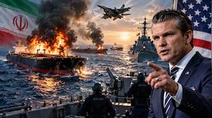 US strikes 3 Iranian oil tankers after missile attack; Hegseth threatens to sink entire fleet