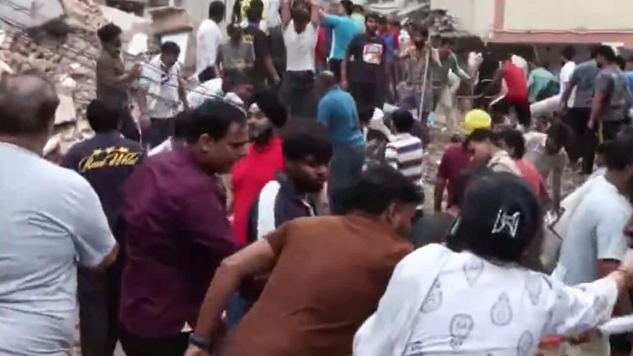 Building collapses in Delhi’s Satya Niketan; 2 rescued, many feared trapped