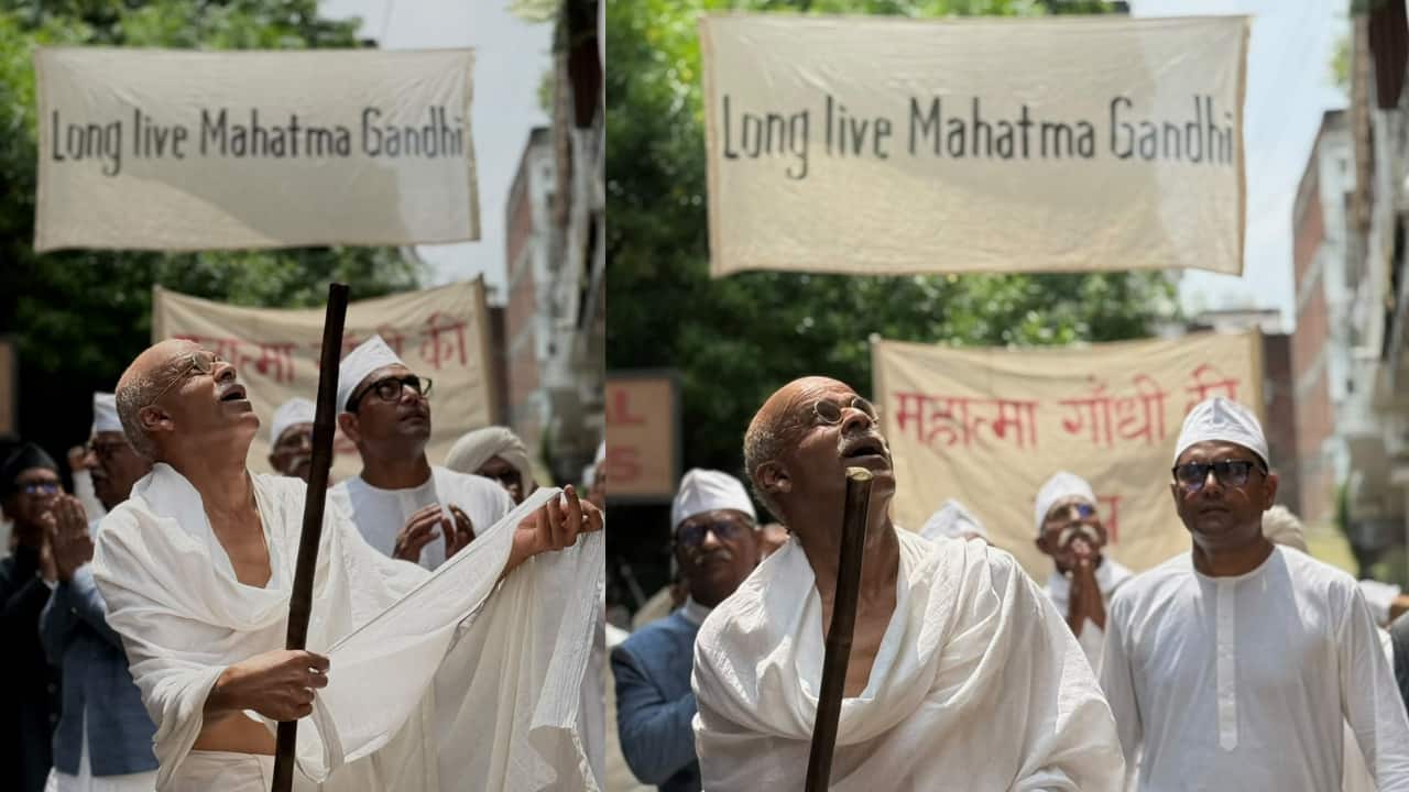 Manoj Bajpayee’s first look as Mahatma Gandhi revealed; film to explore 21-day period of freedom struggle
