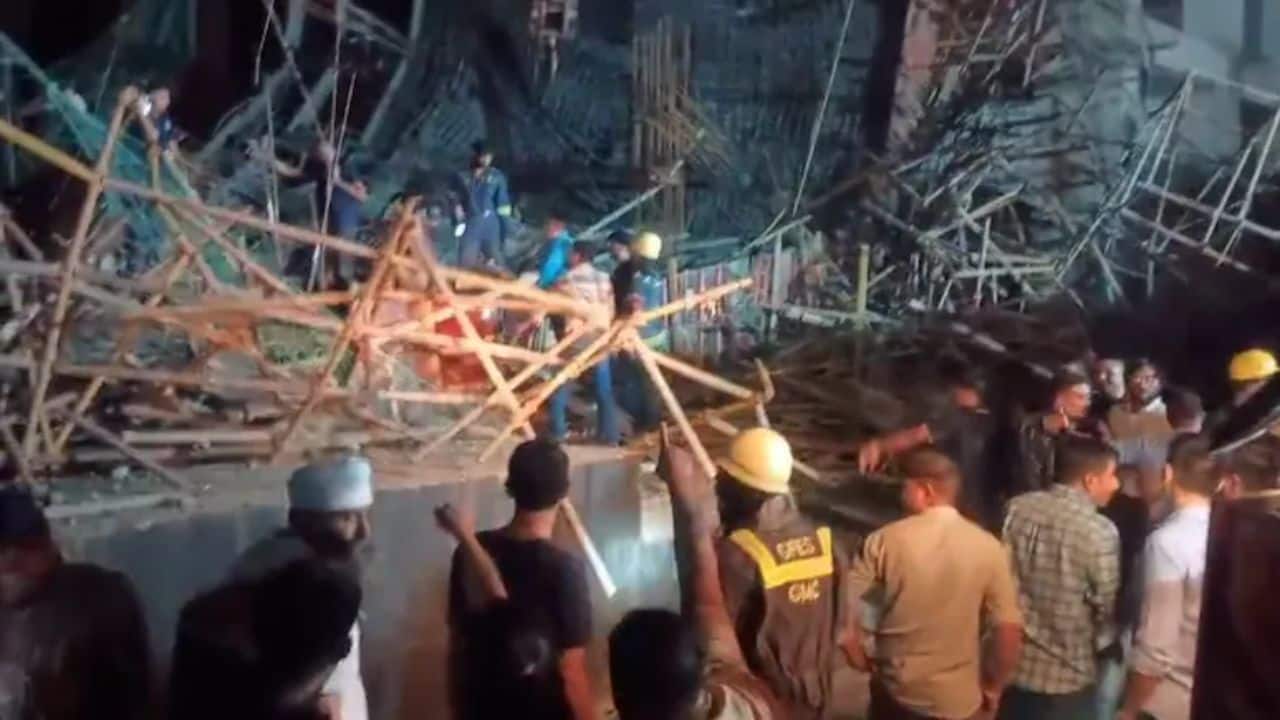 Gujarat: 2 killed, 10-15 feared trapped as crane collapses in Gandhinagar