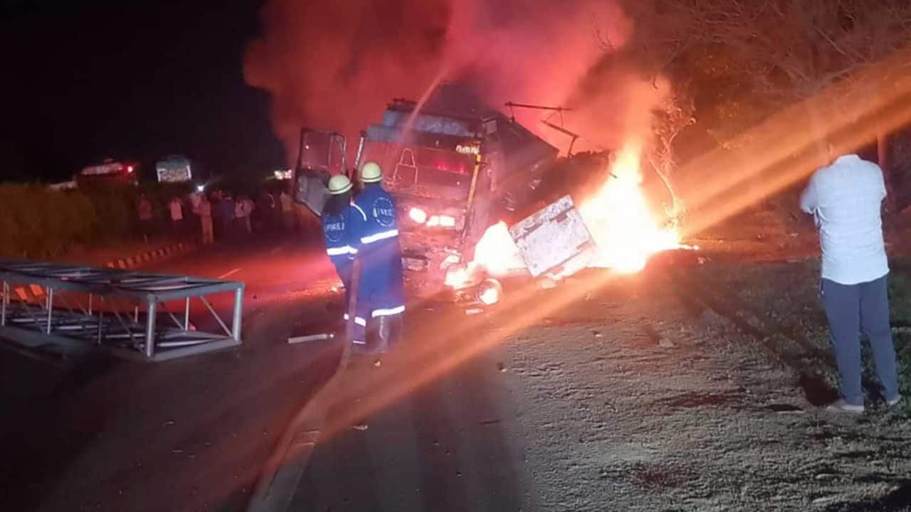 Telangana horror: Driver, 200 goats burnt alive after vehicle hits electric pole