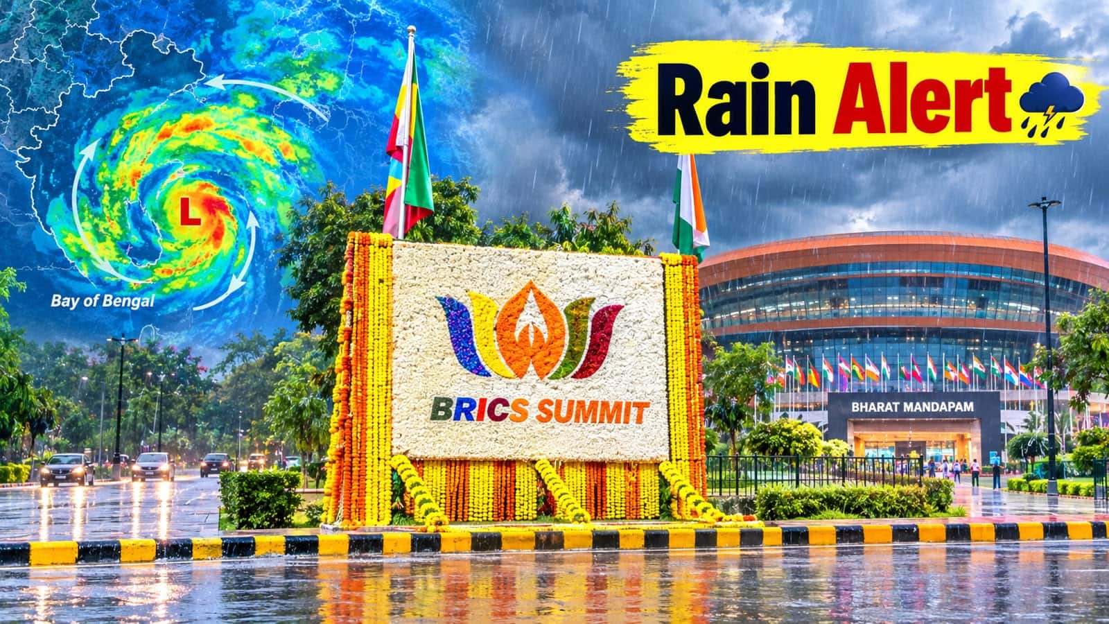 From Bay of Bengal to Bharat Mandapam: IMD issues multi-state alerts as rain threatens BRICS Summit