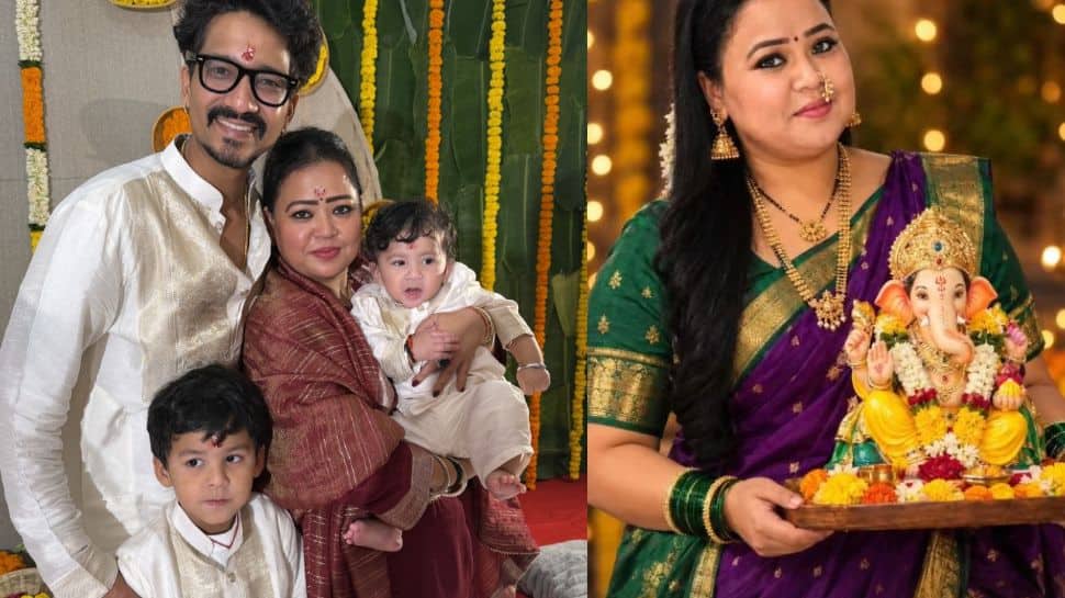 Bharti Singh celebrates Kaju’s first Ganesh Chaturthi: ‘Having both our little Bal Ganeshas’