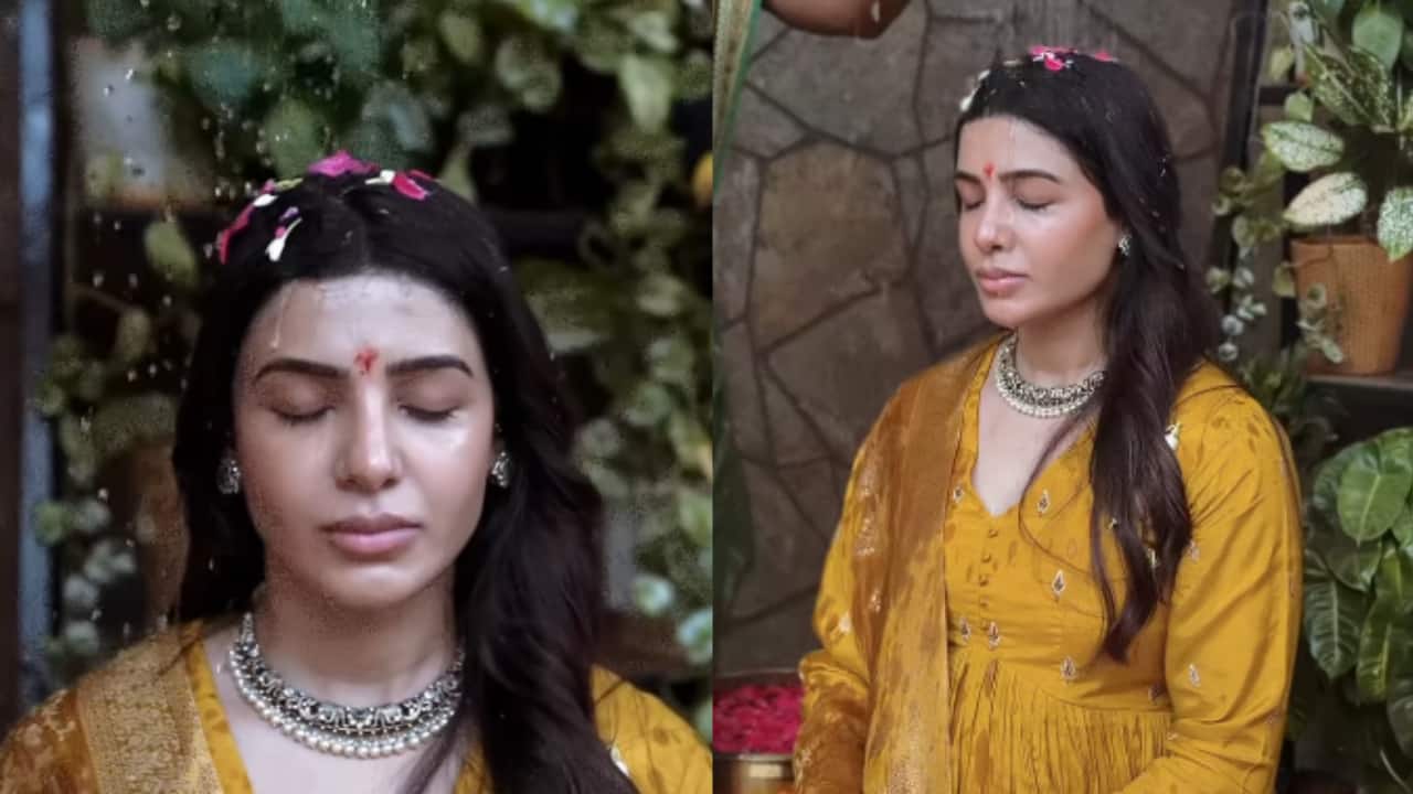 Samantha Ruth Prabhu shares glimpses from traditional baby shower with Husband Raj Nidimoru