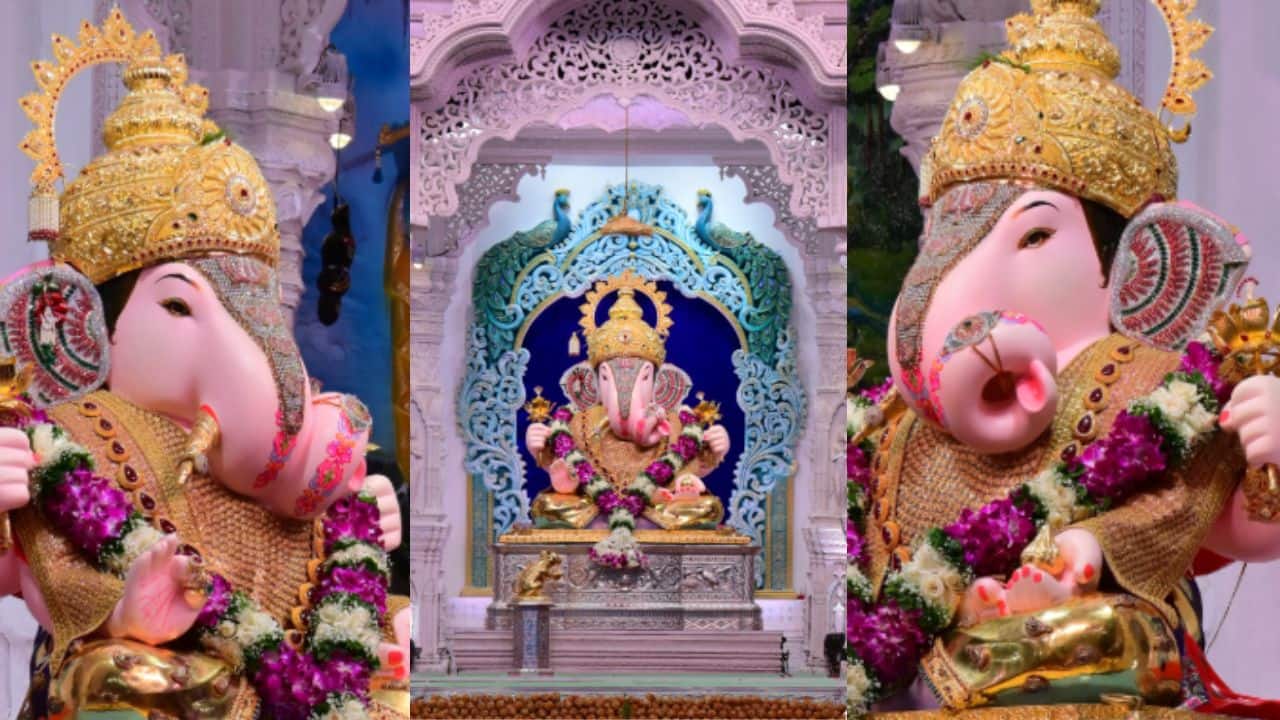 Ganesh Chaturthi 2026: Devotees gather in large numbers at Shrimant Dagdusheth Halwai Ganpati Mandal for prayers