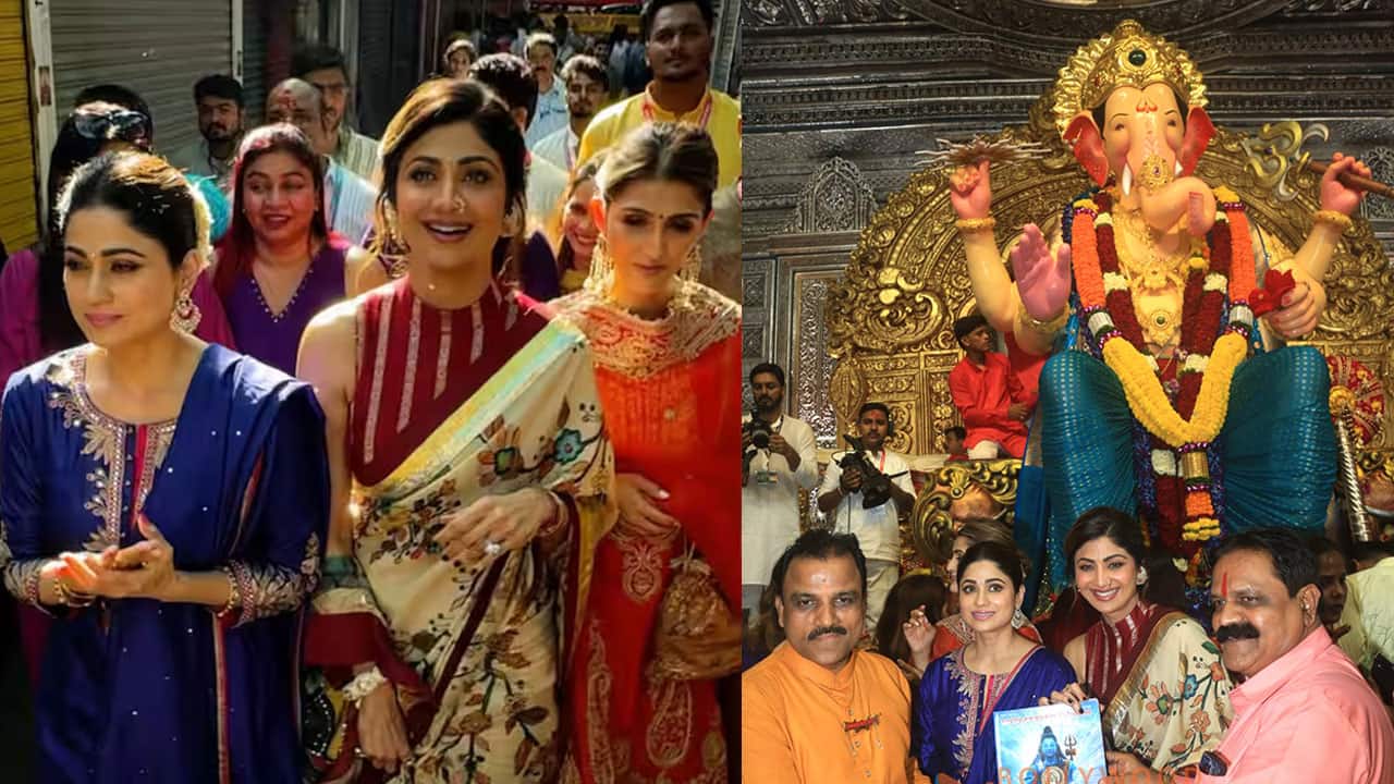 Did you know Shilpa Shetty wore a 100-year-old heritage jhumkas for Lalbaugcha Raja Ganpati darshan with Shamita Shetty