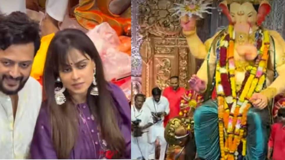 Ganesh Chaturthi 2026: Riteish and Genelia Deshmukh seek Bappa’s blessings at Lalbaugcha Raja - Watch
