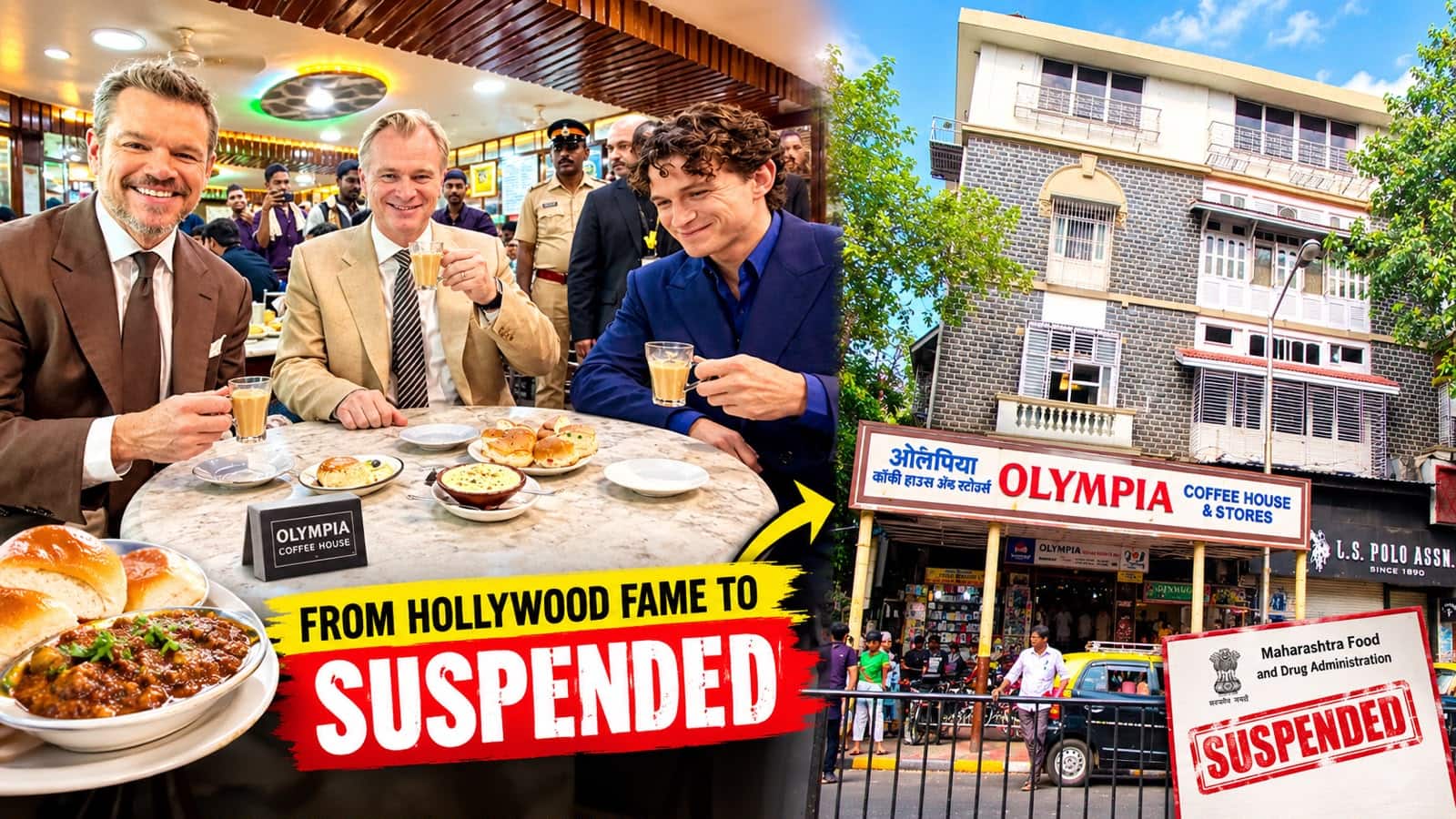 Remember when Christopher Nolan and Tom Holland visited? Now this legendary Colaba Cafe faces suspension