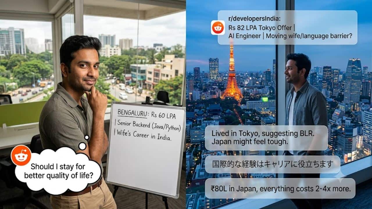 Bengaluru techie weighs Rs 60 LPA job against Tokyo AI offer