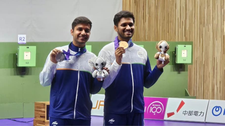 Asian Games 2026: Himanshu Dhillon wins silver, Rudrankksh Patil bags Bronze in 10m air rifle