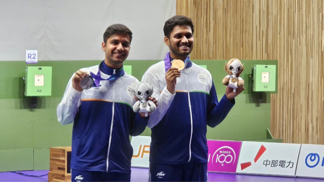 Asian Games 2026: Himanshu Dhillon wins silver, Rudrankksh Patil bags Bronze in 10m air rifle