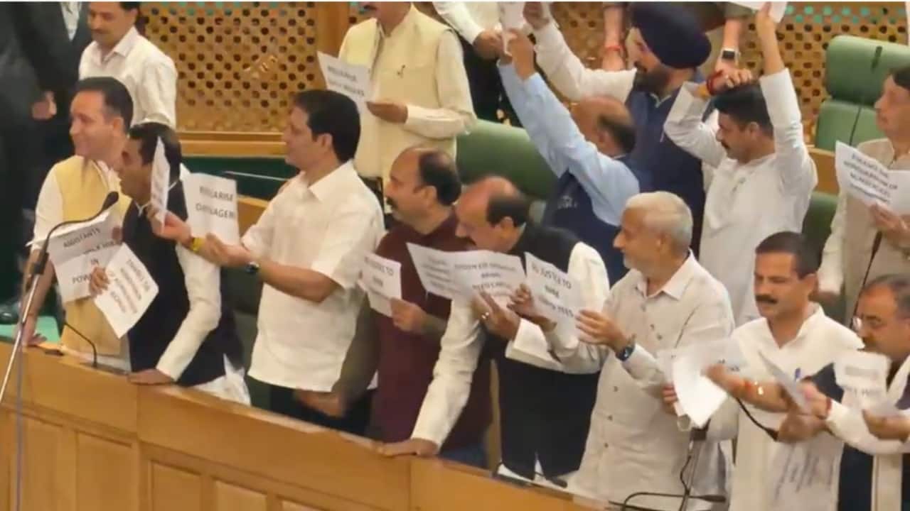 Ruckus in J&K Assembly on day 2 of Autumn Session over holiday demand on Sheikh Abdullah birth anniversary