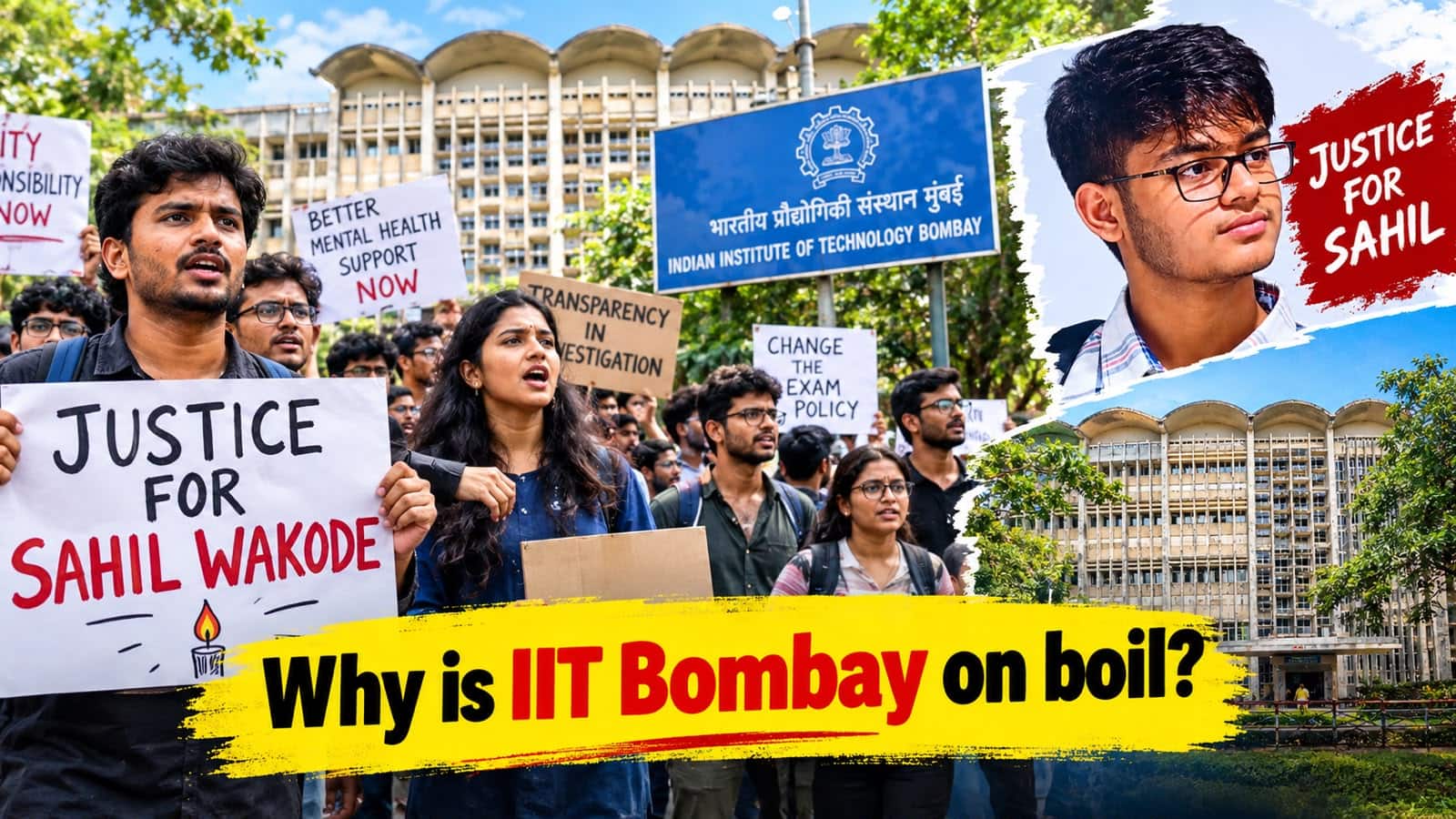 Why is IIT Bombay on boil? Protests escalate over student`s death, exam protocols, and faculty divide