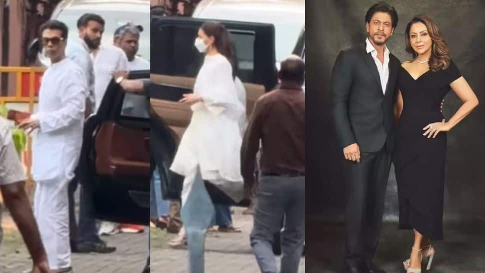 Shah Rukh Khan, Alia Bhatt, Karan Johar arrive to pay last respects at Rani Mukerji's mother Krishna's funeral