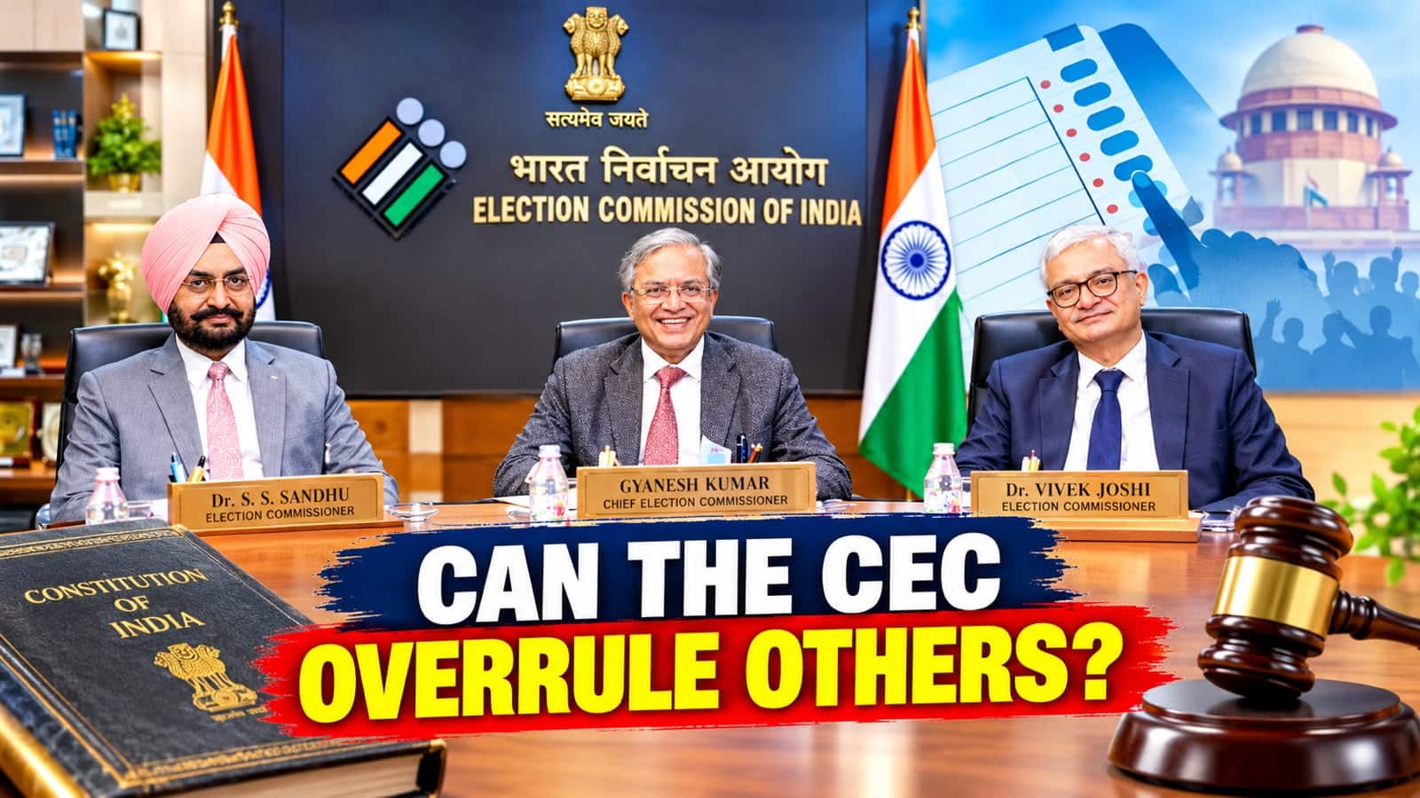 CEC Cannot Overrule Fellow Election Commissioners, Law and SC Rulings Say