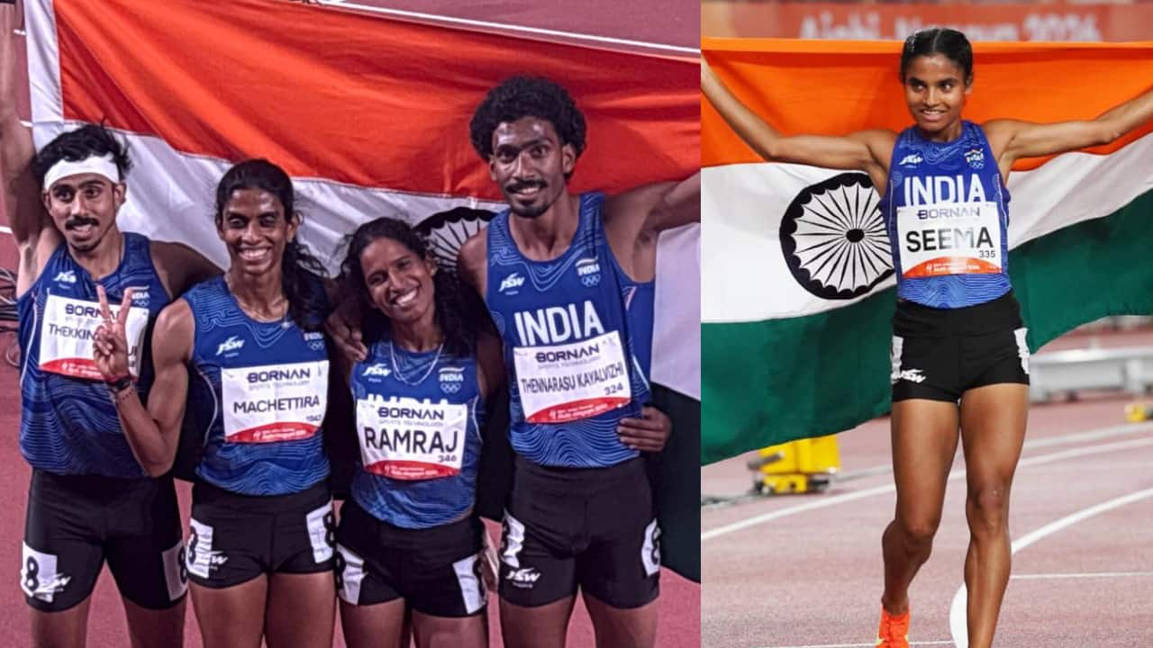 India Win Silver in Mixed 4x400m Relay at Asian Games