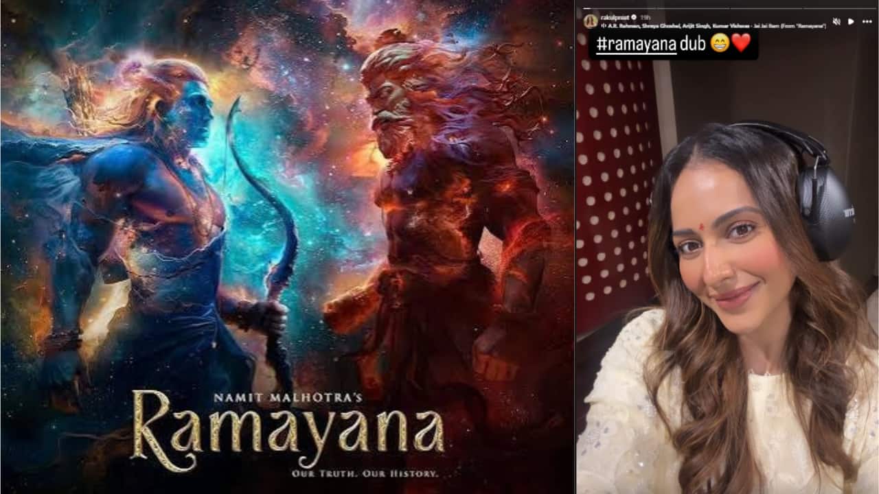 Ramayana update: Rakul Preet Singh begins dubbing for Surpanakha, shares BTS pic