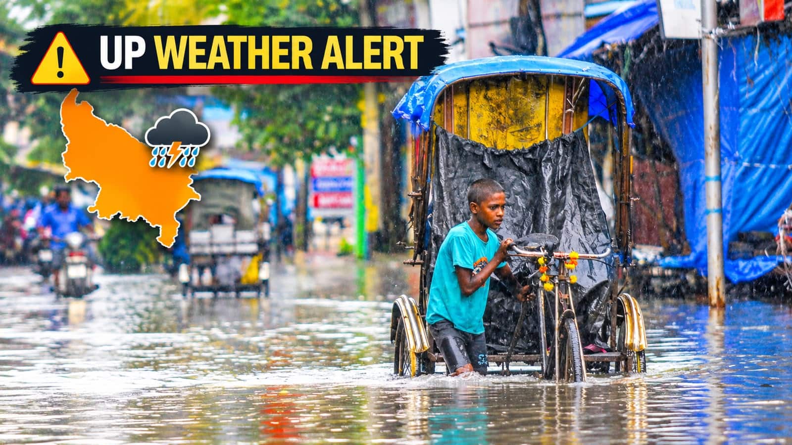 Orange Alert for 17 UP Districts as Heavy Rain, Winds Hit
