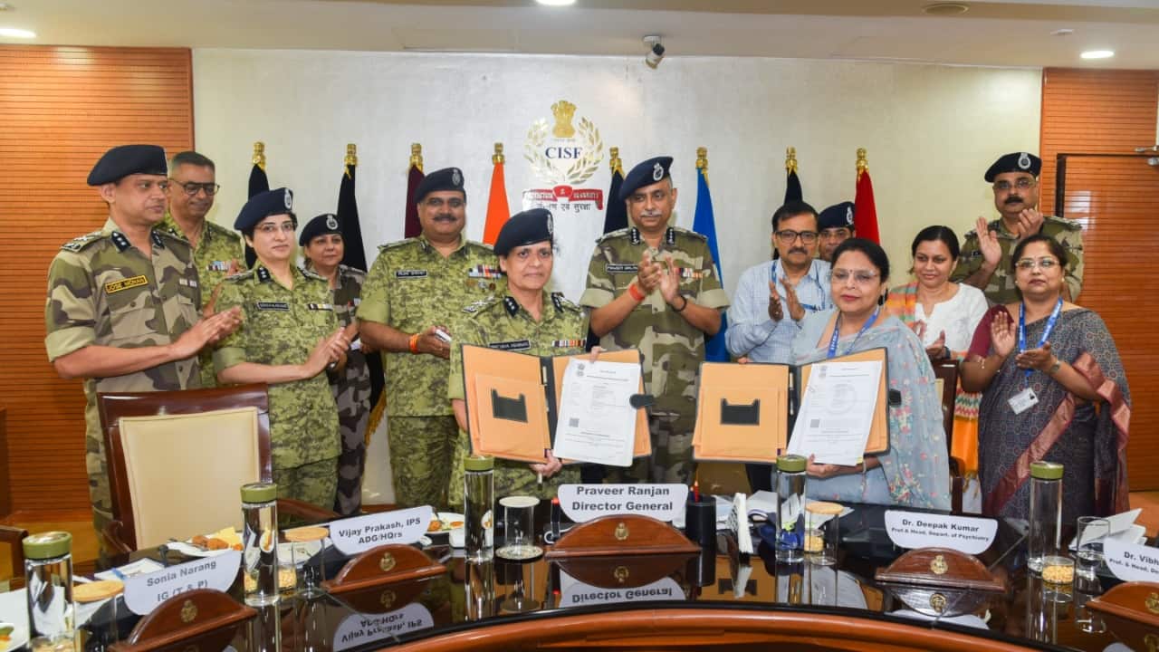 CISF, IHBAS Sign 3-Year Mental Health Pact