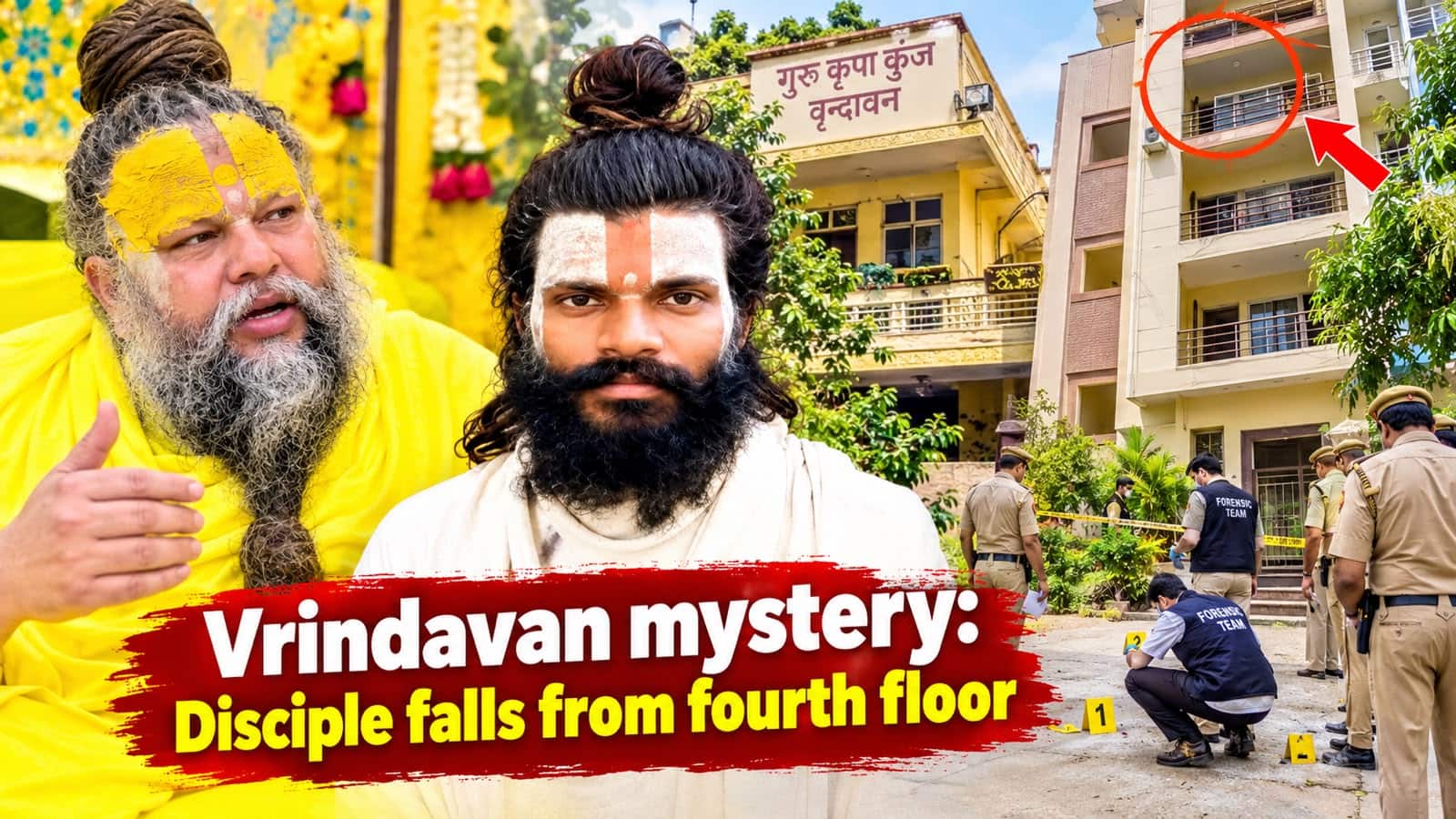Vrindavan mystery: Premanand Ji Maharaj disciple Rasik Dulari Sharan dies after falling from fourth floor, probe on