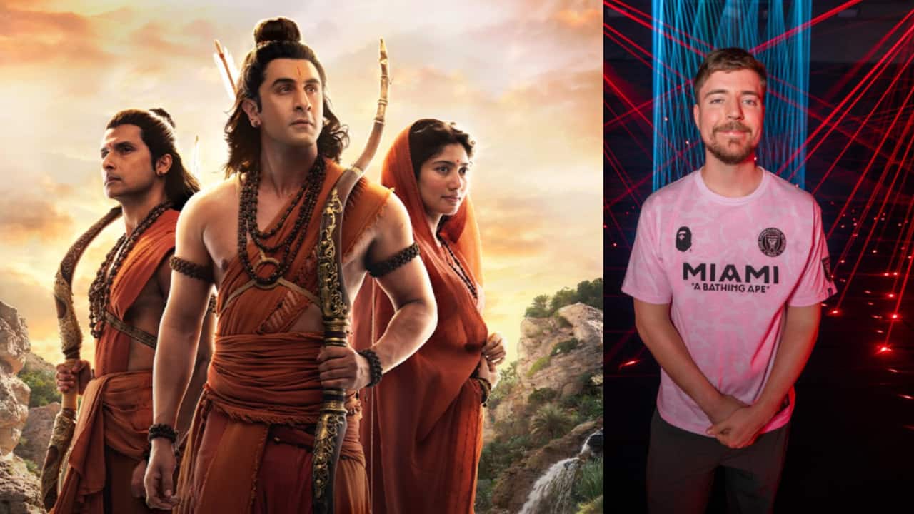 Ranbir Kapoor asks Mr Beast to say 'Jai Shri Ram' at Mumbai 'Ramayana' event