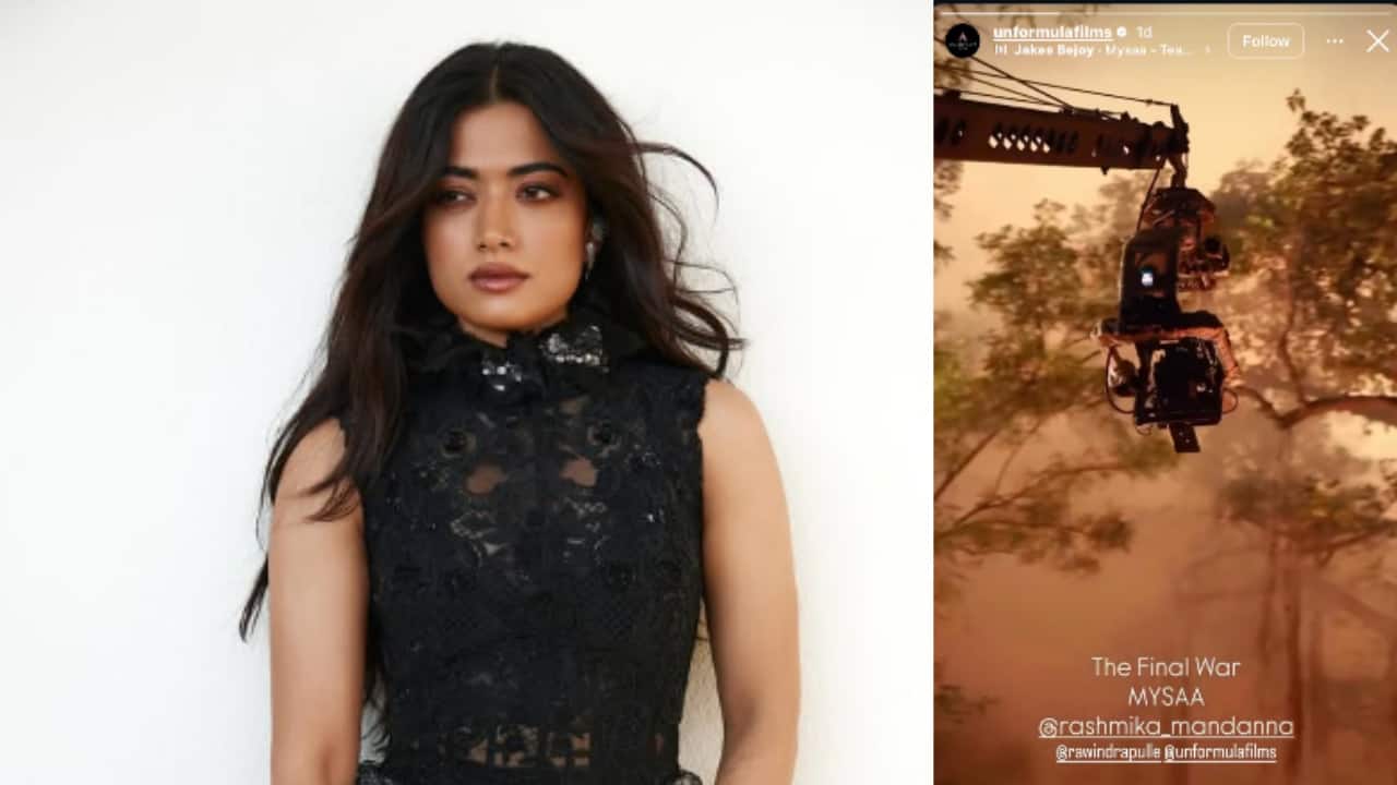 Mysaa BTS update: Rashmika Mandanna gears up for an epic final war scene