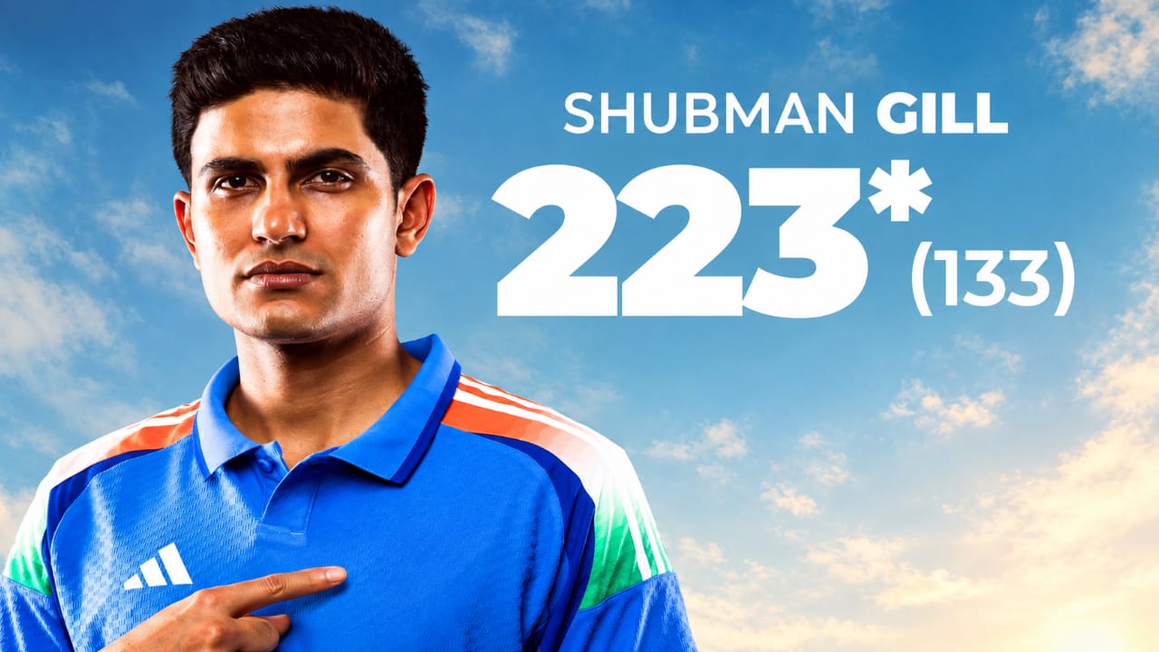 Gill's 223* Powers India to Record ODI Chase