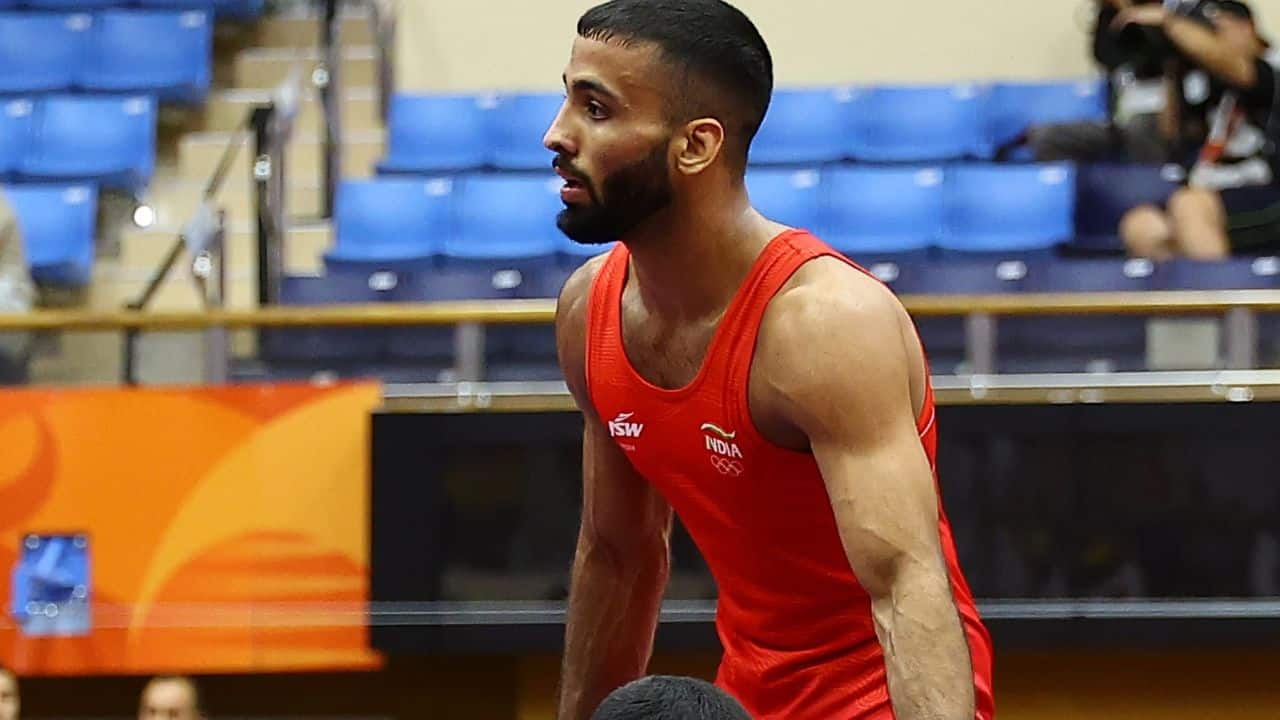 Sujeet Kalkal Wins Wrestling Gold at Asian Games