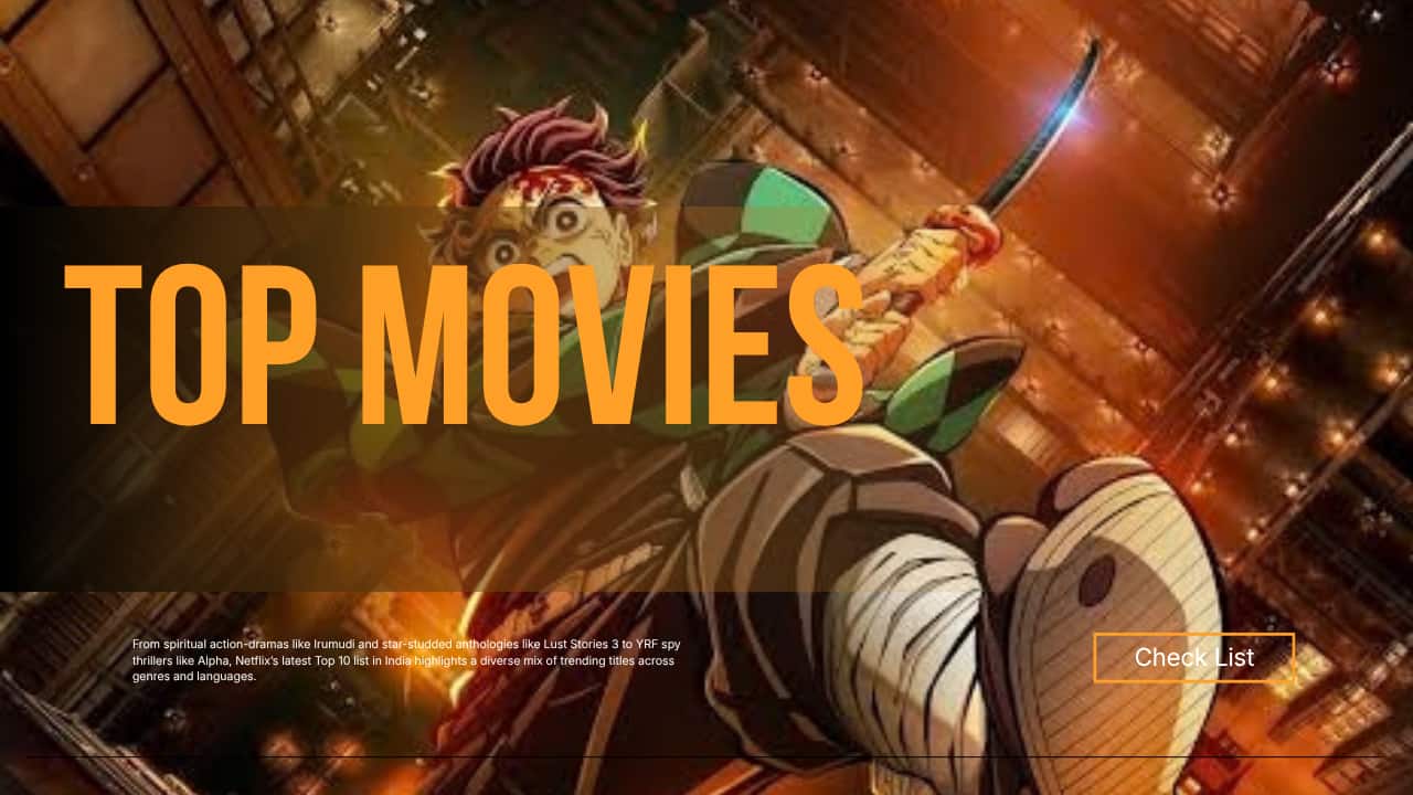 Top 10 movies in India on Netflix today (October 10, 2026): Ohh My Dog to Romanchakam - Check what's trending now